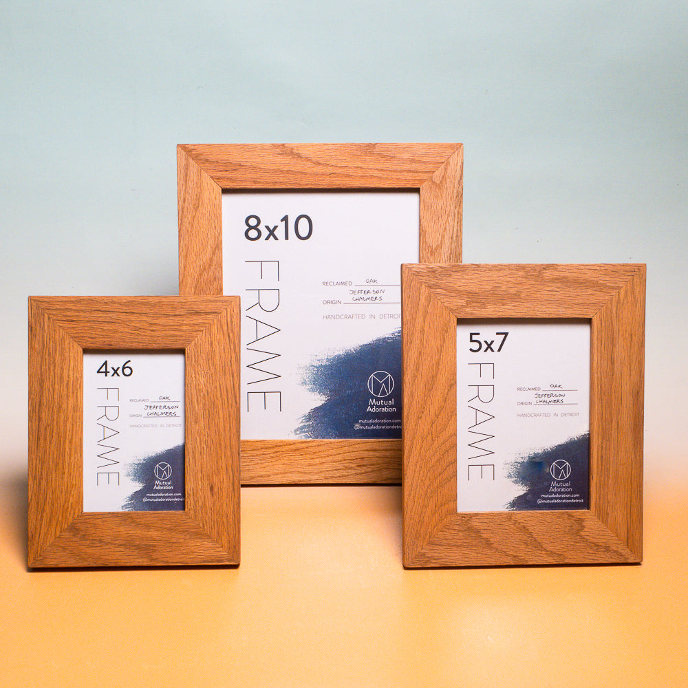 Wide Natural Brown Reclaimed Wood Picture Frames – Mutual Adoration + POST