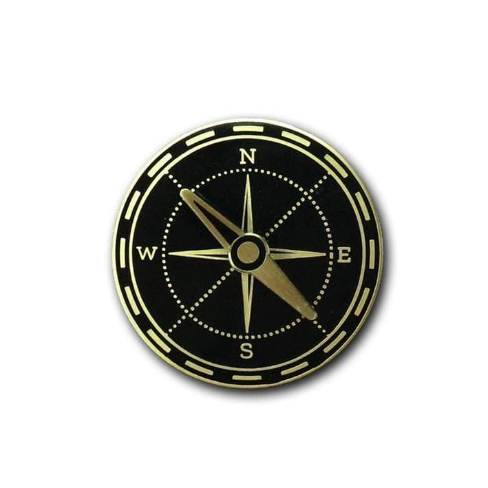 Compass Enamel Pin – Mutual Adoration + Post