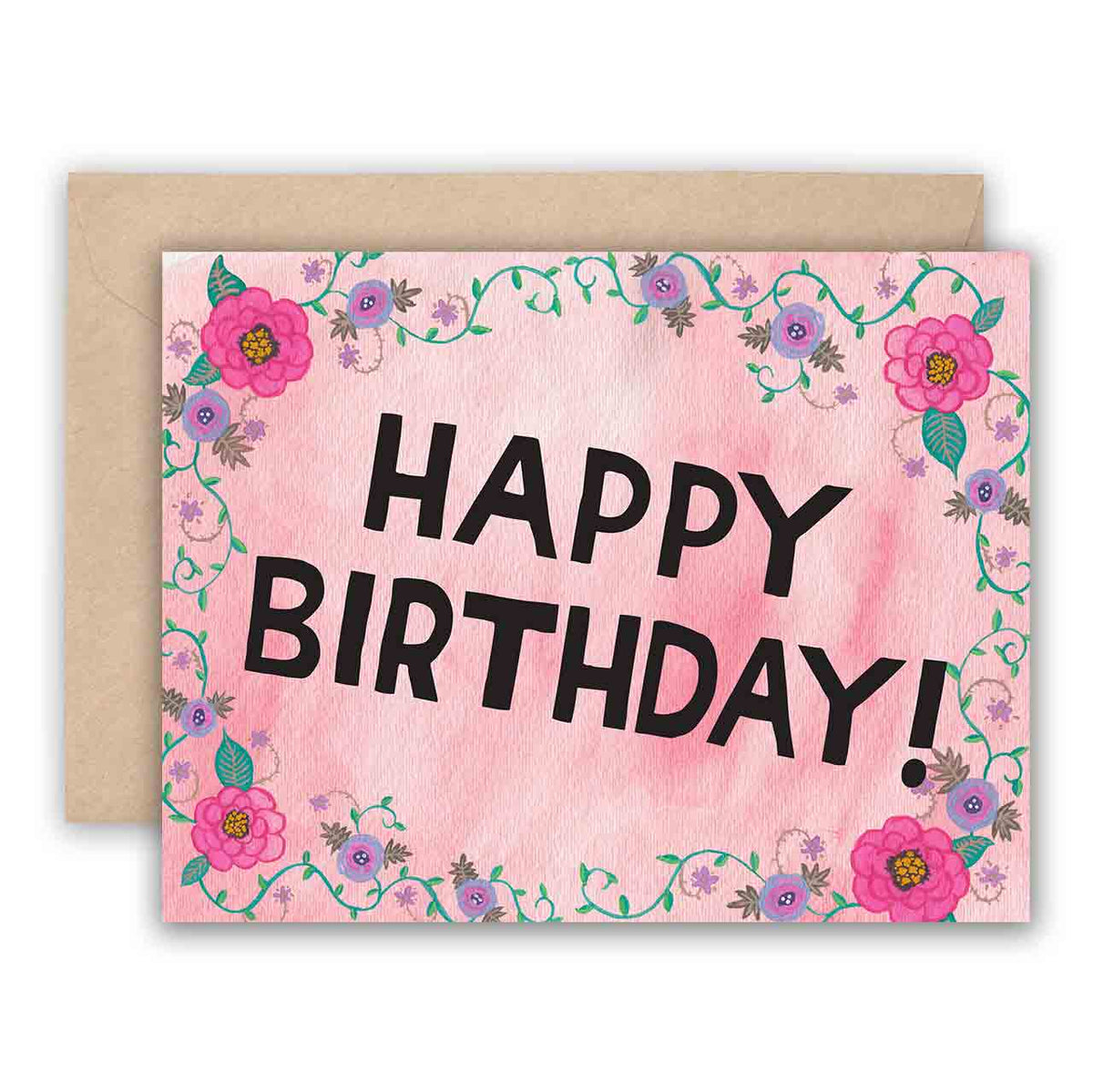 Pink Roses Birthday Card – Mutual Adoration + POST