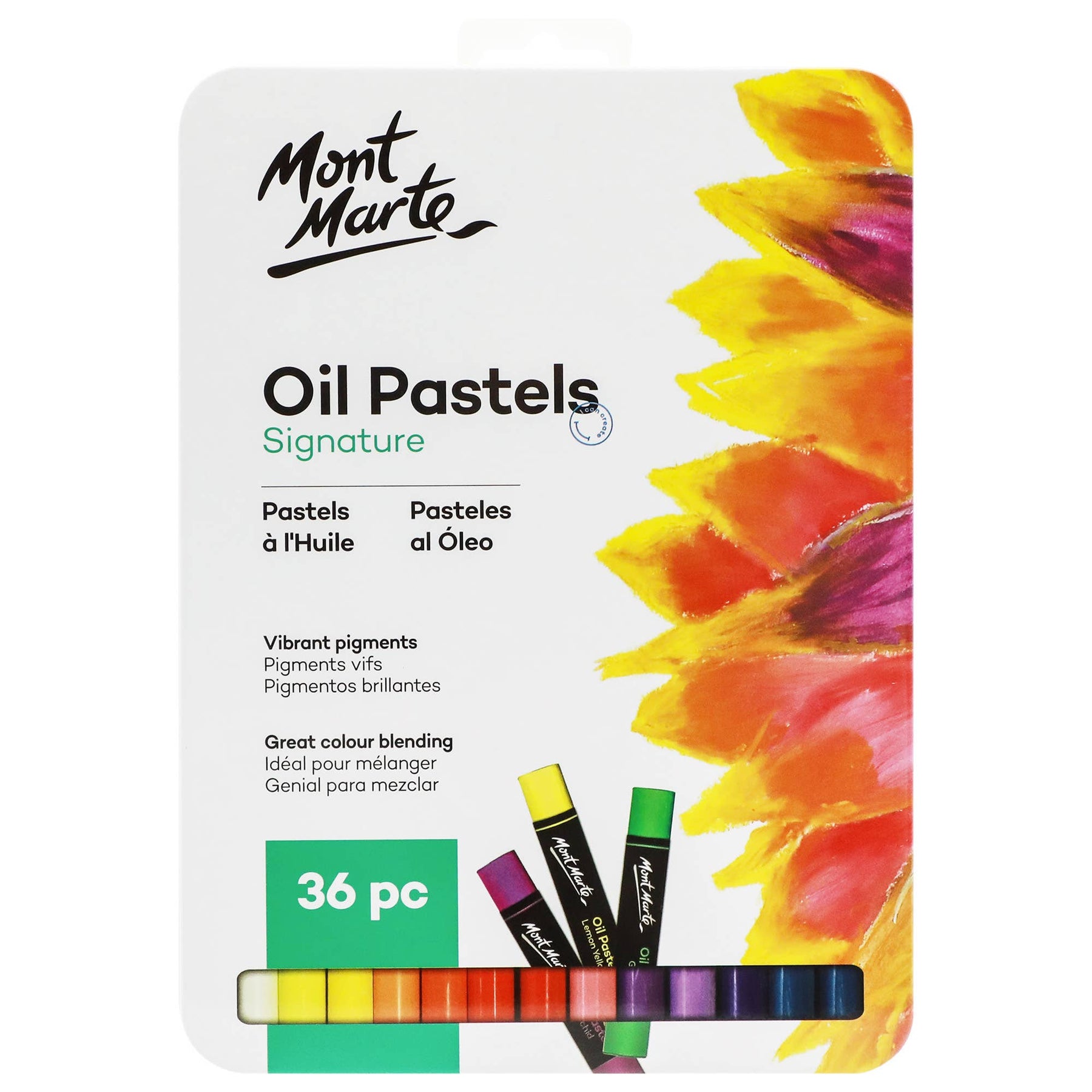 Watersoluble Oil Pastels in Tin Box Signature 24pc – Mont Marte Global